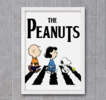 Vetor para CNC Laser - Quadro – The Peanuts Snoopy - em MDF 03mm