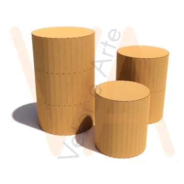 Vetor para CNC Laser - Trio festas 2,5mm - em MDF 02,5mm