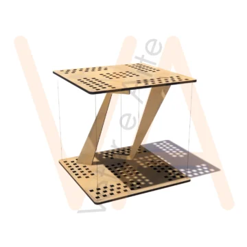 Vetor para CNC Laser - Mesa Impossível 300×300 - em MDF 06mm