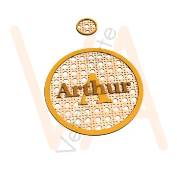 Vetor para CNC Laser - Placa Maternidade Palha Arthur - em MDF 03mm