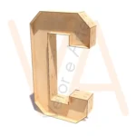 Vetor para CNC Laser - Letra C – 99cm - em MDF 02,7mm
