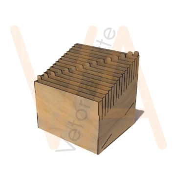 Vetor para CNC Laser - Organizador de Folhas A5 – Pedidos - em MDF 02,5mm - Imagem 2