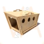Vetor para Router CNC - Casinha de Cachorro – Eros – M - em Compensado Naval 12mm