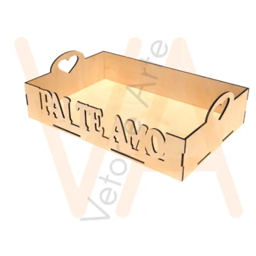 Vetor para CNC Laser - Bandeja Pai Eu Te Amo - em MDF 03mm - Imagem 2