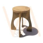 Vetor para Router CNC - Banco Mochinho – 11mm - em MDF 11mm