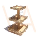 Vetor para CNC Laser - Torre Arabesco Quadrado - em MDF 02,8mm