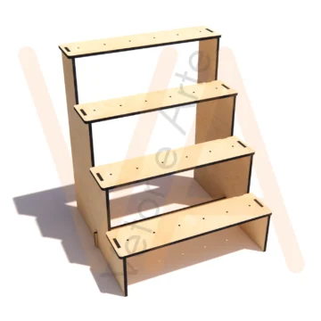 Vetor para CNC Laser - Escadinha Pirulito - em MDF 02,8mm