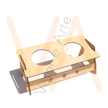Vetor para CNC Laser - Porta Tigelas 2,8mm - em MDF 02,8mm - Imagem 2