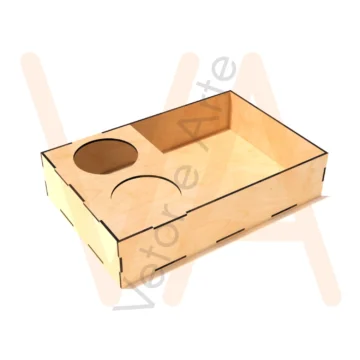 Vetor para CNC Laser - Bandeja Petiskos - em MDF 03mm
