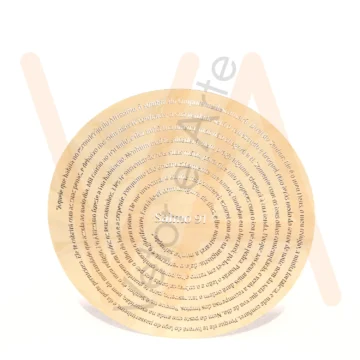 Vetor para CNC Laser - Salmo 91 Espiral - em MDF 03mm - Imagem 2