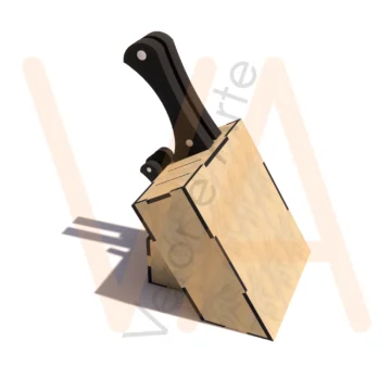 Vetor para CNC Laser - Facas no Balcão - em MDF 06mm - Imagem 2