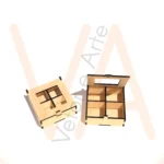 Vetor para CNC Laser - Caixinha com Visor e Trava