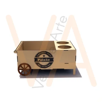 Vetor para CNC Laser - Carrinho de Cerveja