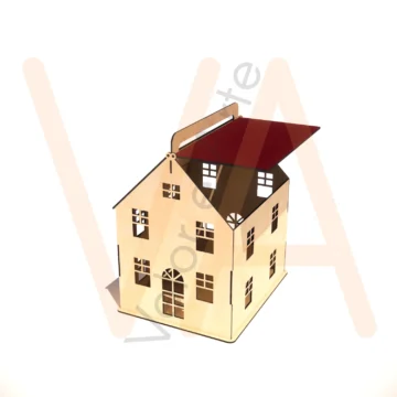 Vetor para CNC Laser - Casinha de Boneca - em MDF 03mm - Imagem 2