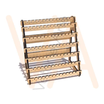 Vetor para CNC Laser - Display Brincos 6mm - em MDF 06mm - Imagem 2