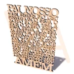 Vetor para CNC Laser - Oração – Pai Nosso - em MDF 06mm