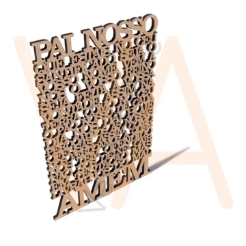 Vetor para CNC Laser - Oração – Pai Nosso - em MDF 06mm - Imagem 2