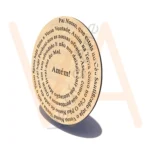 Vetor para CNC Laser - Quadro Pai Nosso - em MDF 06mm