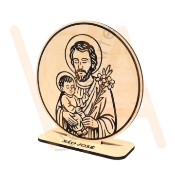 Vetor para CNC Laser - Totem São José - em MDF 03mm - Imagem 2