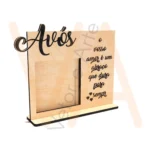Vetor para CNC Laser - Retrato Lembrança Avós - em MDF 03mm