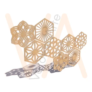 Vetor para CNC Laser - Plic de Parede - em MDF 03mm - Imagem 2