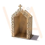 Vetor para CNC Laser - Oratório – Floral - em MDF 03mm