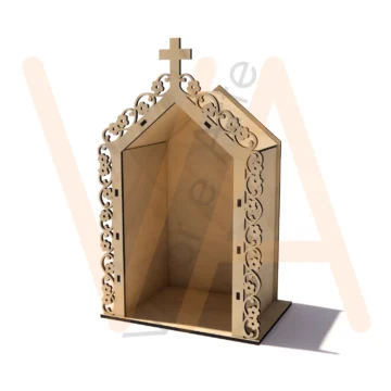 Vetor para CNC Laser - Oratório Floral - em MDF 03mm