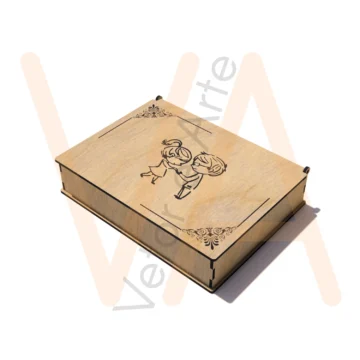 Vetor para CNC Laser - Caixa Amorzinho - em MDF 03mm - Imagem 2