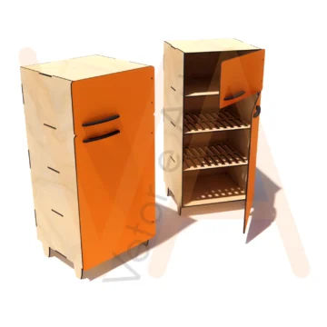 Vetor para CNC Laser - Geladeira - em MDF 06mm - Imagem 2