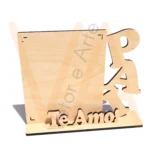 Vetor para CNC Laser - Retrato Pai Te Amo! - em MDF 03mm
