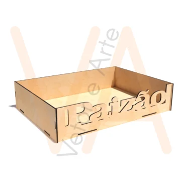 Vetor para CNC Laser - Bandeja do paizão G - em MDF 03mm