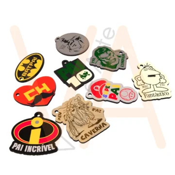 Vetor para CNC Laser - Chaveiros – Pai Heroi - em MDF 03mm