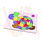 Vetor para CNC Laser - Quebra-Cabeça – Caracol - em MDF 03mm