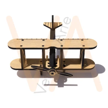 Vetor para CNC Laser - Avião Monoposto - em MDF 03mm