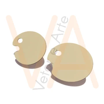 Vetor para CNC Laser - Cake Board Paleta de Pintar - em MDF 03mm - Imagem 2