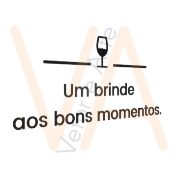 Vetor para CNC Laser - Quadro Um Brinde aos momentos - em MDF 03mm