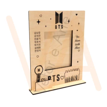 Vetor para CNC Laser - Retrato BTS - em MDF 03mm