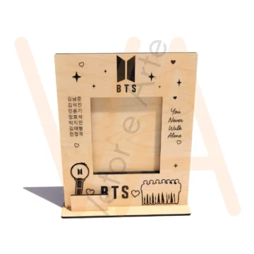Vetor para CNC Laser - Retrato BTS - em MDF 03mm - Imagem 2