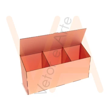 Vetor para CNC Laser - Organizador de Parede (2mm) - em Acrilico 02mm - Imagem 2