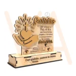 Vetor para CNC Laser - Gratidão Dizimista - em MDF 03mm