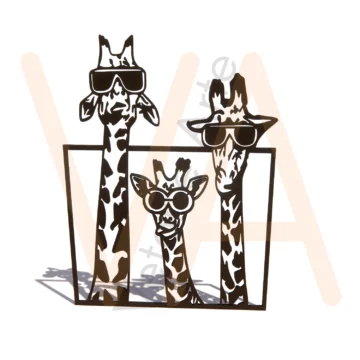 Vetor para CNC Laser - Quadro Girafa’s - em MDF 03mm - Imagem 2
