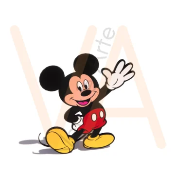 Vetor para CNC Laser - Michey mouse 02 - em MDF 03mm - Imagem 2