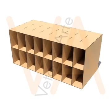 Vetor para CNC Laser - Nicho Retangular - em MDF 03mm