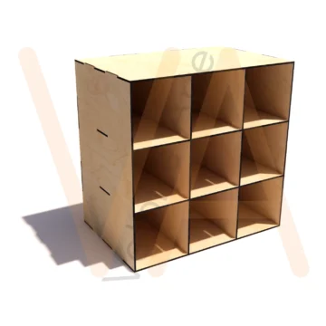 Vetor para CNC Laser - Nichos 10x10x20 - em MDF 03mm