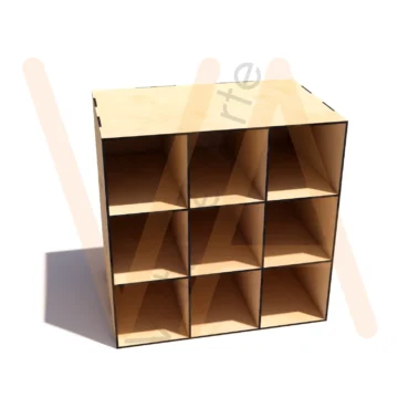 Vetor para CNC Laser - Nichos 10x10x20 - em MDF 03mm - Imagem 2