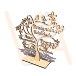 Vetor para CNC Laser - Árvore Mensagens Positiva - em MDF 03mm