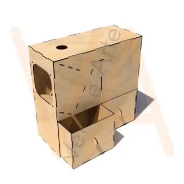 Vetor para CNC Laser - Soprador De Sementes Para Pássaros - em MDF 03mm