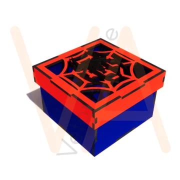 Vetor para CNC Laser - Caixinha Spiderman - em MDF 03mm