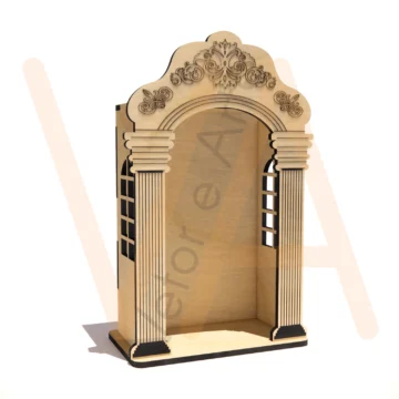 Vetor para CNC Laser - Capela – Mini - em MDF 03mm