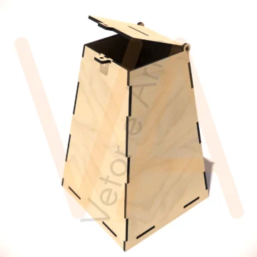 Vetor para CNC Laser - Urna 20cm